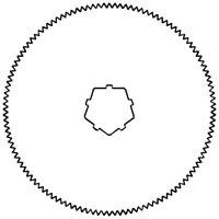 Desoutter Medical Cast Saw Blade, 1.75" Circular, for CC5/CC6/CC4/CSB Models, 5/Package
