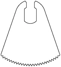 Desoutter Medical Cast Saw Blade, Pediatric, for CSP Model 5, 1/Pk