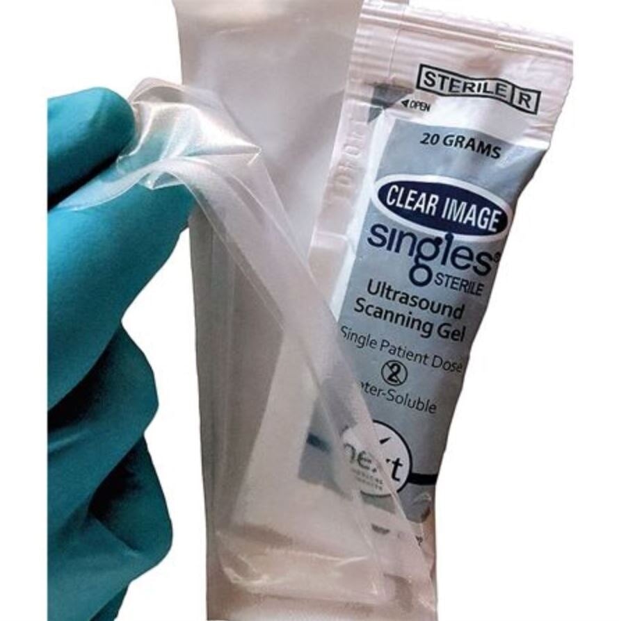 Clear Image Ultrasound Gel Singles, 48/Box