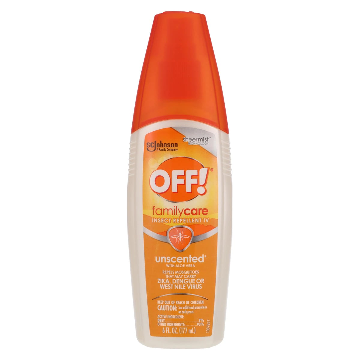 OFF! Family Care Insect Repellent Spray, Unscented, 6 oz