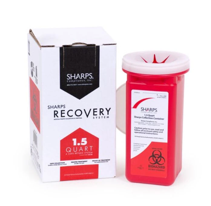 Sharps Recovery System 1.5 Quart Mail-Back Disposal System, USPS-Authorized, 01KTRQJVPTXP8ZAWGXP6WW0GMK
