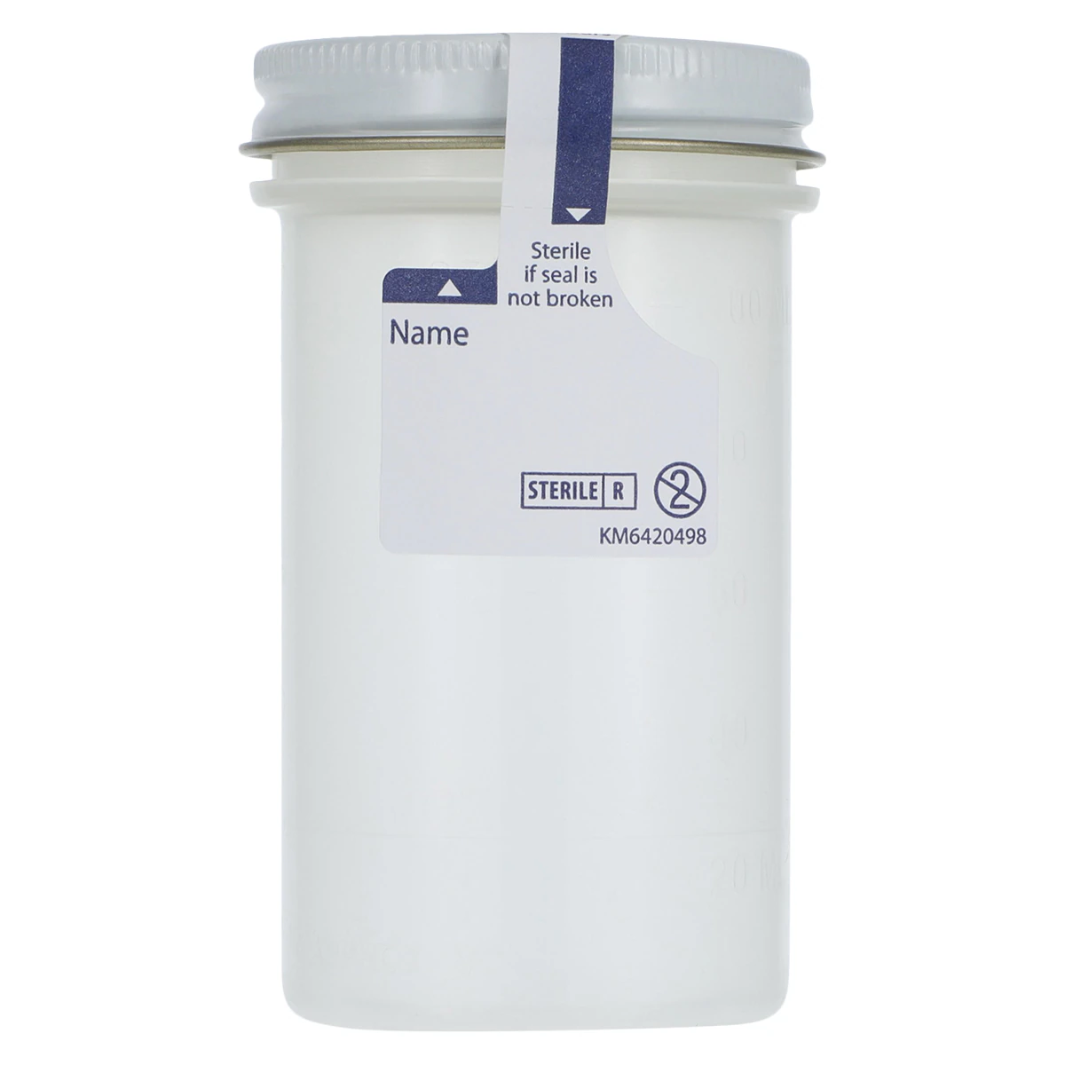 Cardinal Health Precision Specimen Container, 4 oz, Sterile, Graduated, Metal Lid with Clear Plastisol Lining, 50/Box