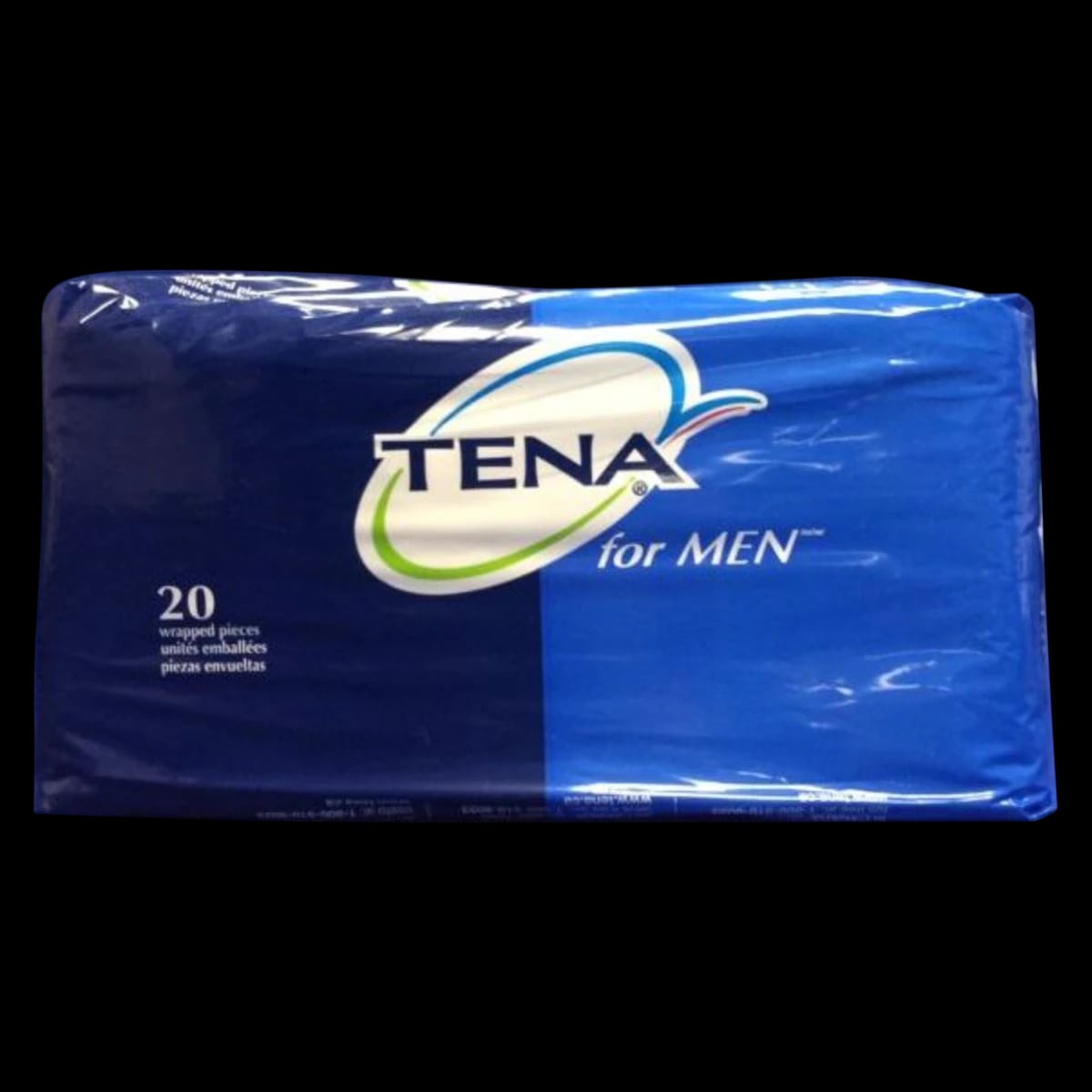 TENA Incontinence Pad for Men, Light-Moderate, One Size Fits All, 9.9", White, 120/Case