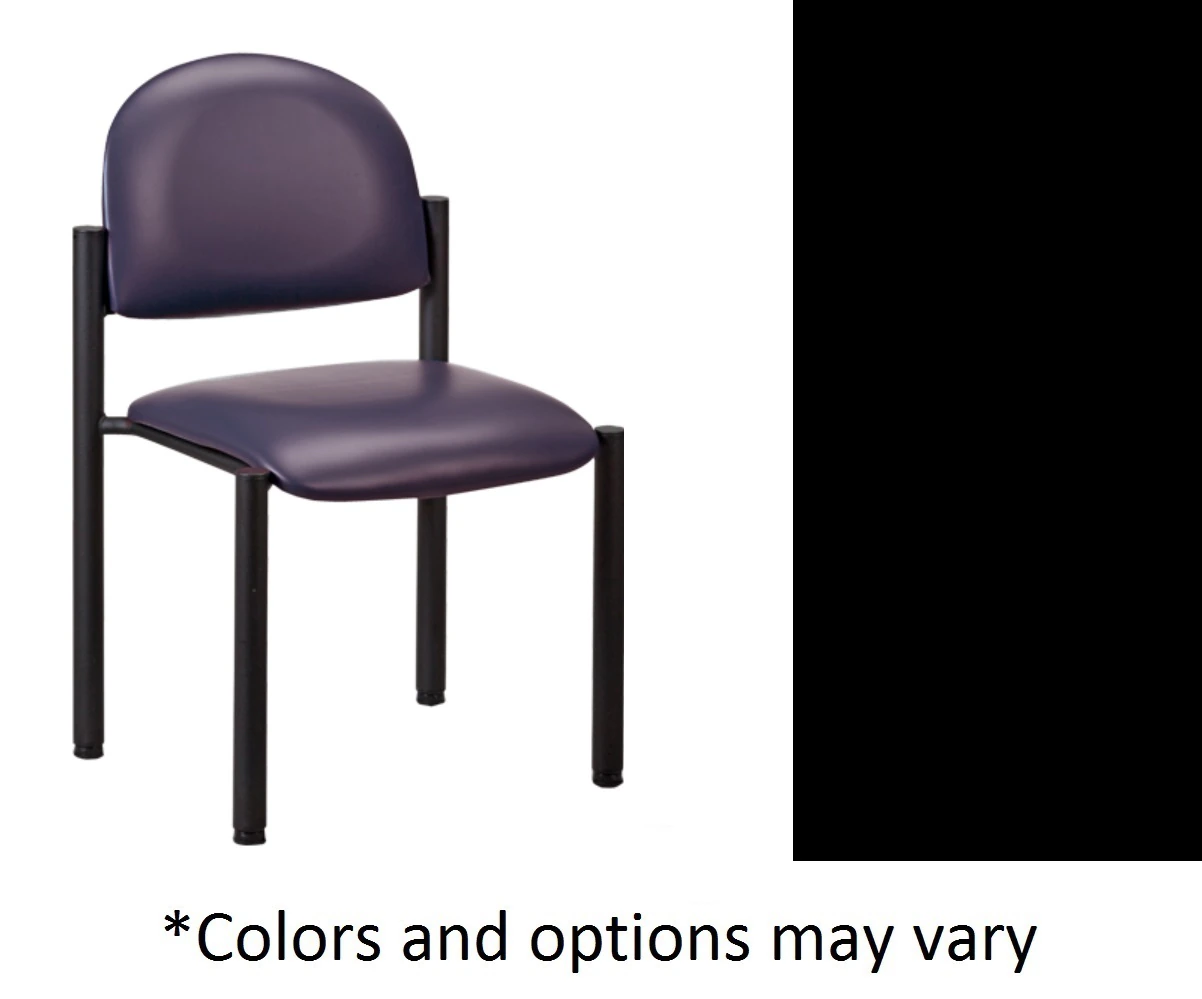 Clinton Industries Chair Side Stool without Arms, Black