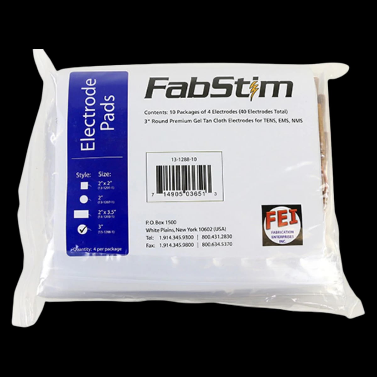 FabStim Stimulating Electrode, 40/Bag