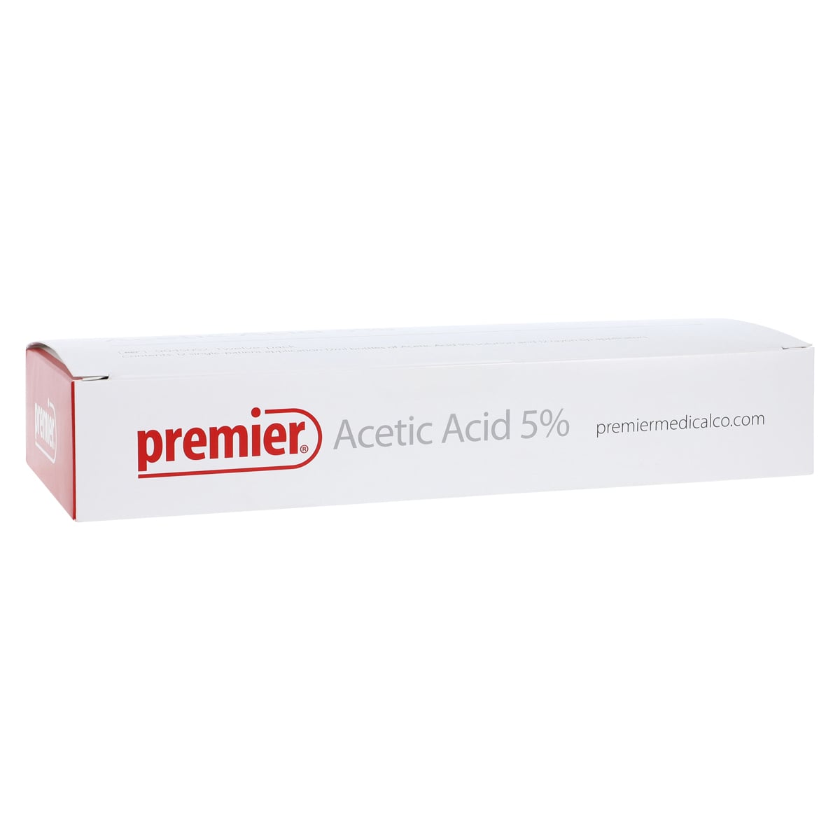 Premier Acetic Acid 5% Liquid, 12 mL Bottle with Applicators, 12/Box
