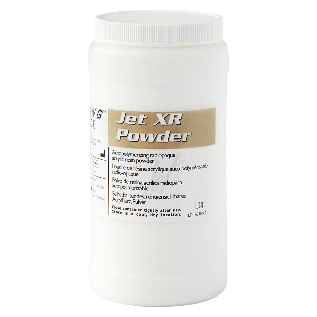 Jet XR Shadow Powder, 1lb/454g, Radiopaque Self-Curing Acrylic