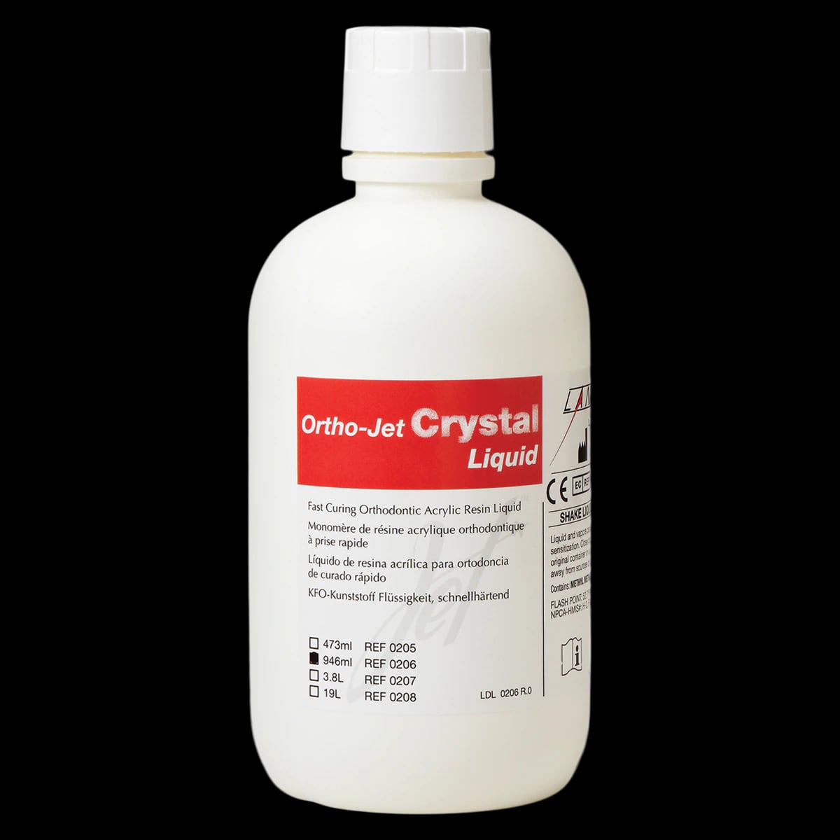 Ortho-Jet Crystal™ Liquid, Self-Curing Acrylic Resin, 946ml (32oz) Bottle