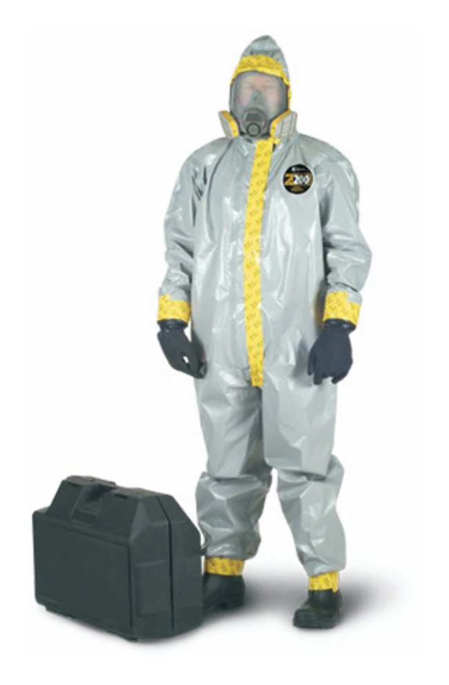 Kappler Zytron 200 Coverall with Hood, Large, 12/Case