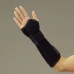 DeRoyal Wrist/Forearm Splint Brace, Suede Leatherette, Adult, Large, 11.5", Left