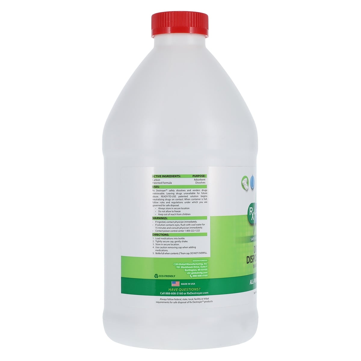 RX Destroyer Pharmaceutical Disposal, 64 oz Bottle