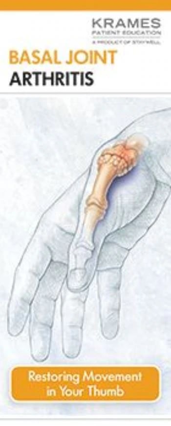 Krames Communications Basal Joint Arthritis Educational Brochure, 50/Package