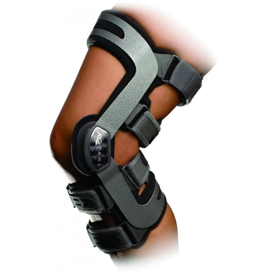 DJO OA Adjuster 3 Medial Unloader Knee Brace, Small Left, Aluminum/Nano MAG, 15.5-18.5"