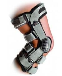 DJO OA Adjuster 3 Lateral Knee Brace, Size 3X-Large, Left, Aluminum/Nano MAG, 29.5-32"