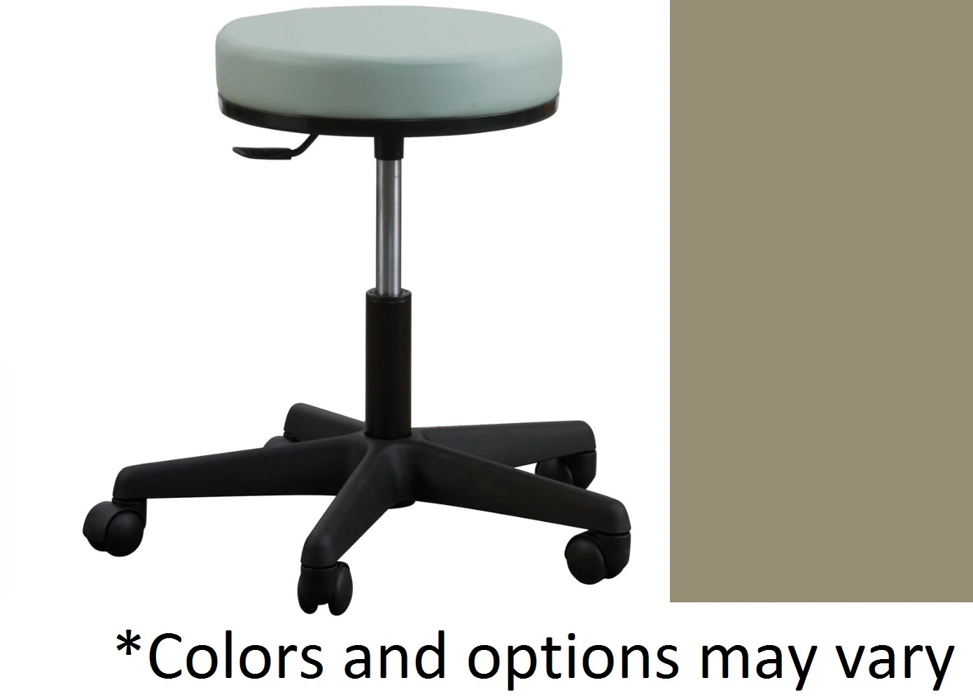Oakworks Premium Pneumatic Exam Stool, Clay, 300 lb Capacity
