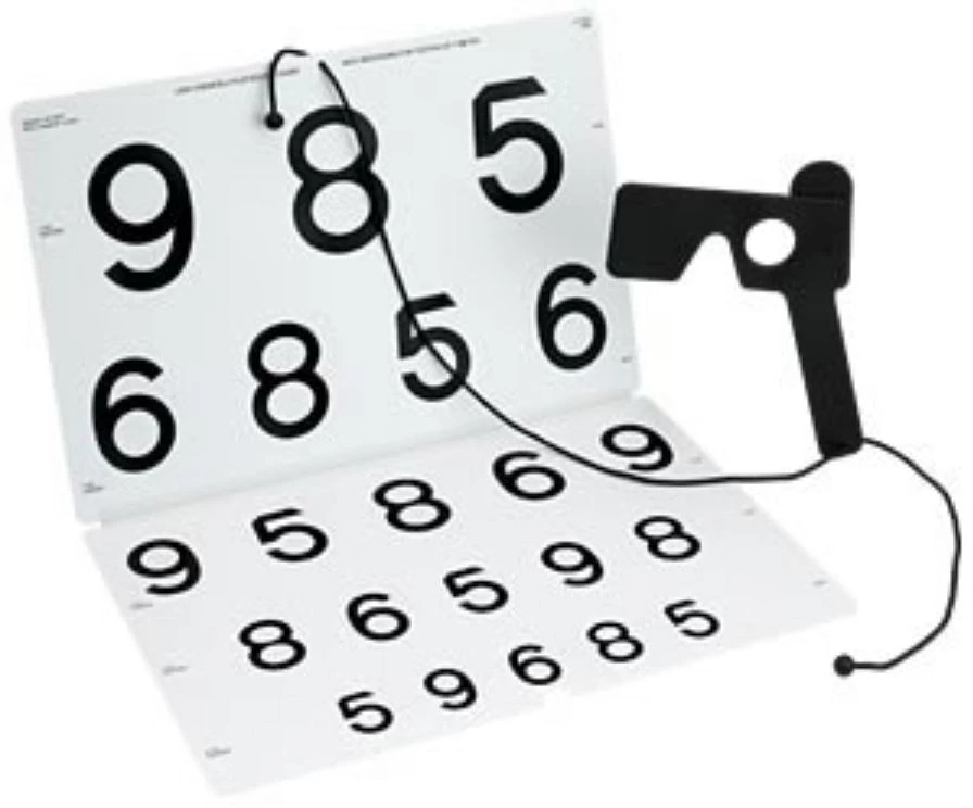 Good-Lite LEA Numbers Low Vision Chart, 16" x 21-1/2"