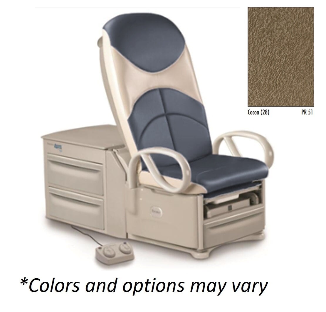 Brewer Access High-Low Exam Table, Cocoa, 700 lb Capacity
