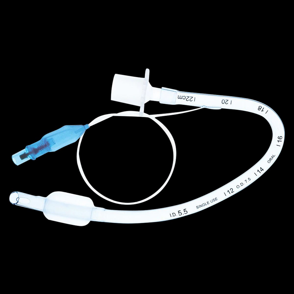 SunMed Endotracheal Tube, Cuffed, 5.5 mm, 10/Box