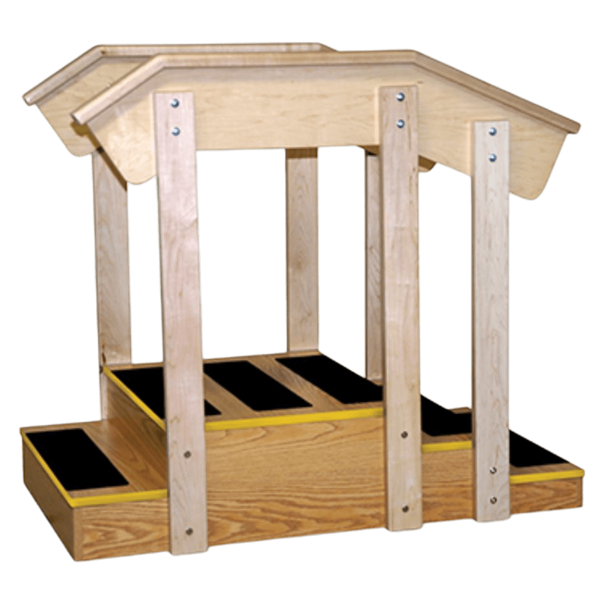 Restoramed Stairs Mini Straight Exercise Staircase, Natural Oak Wood/Laminate