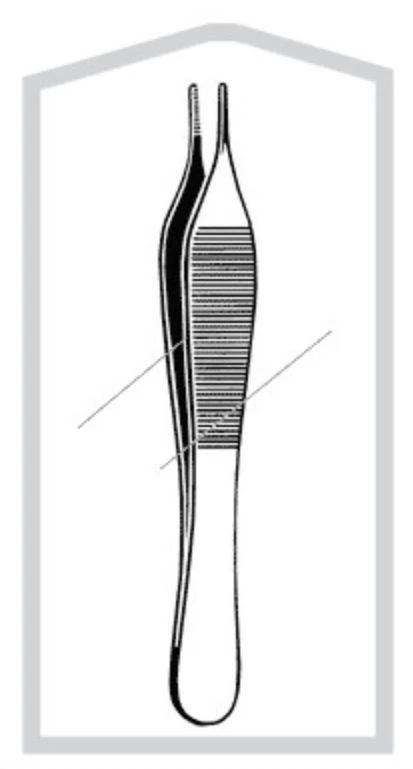 Sklar Econo Adson Dressing Forceps, Straight, 4-3/4", Stainless Steel, Sterile, 50/Box