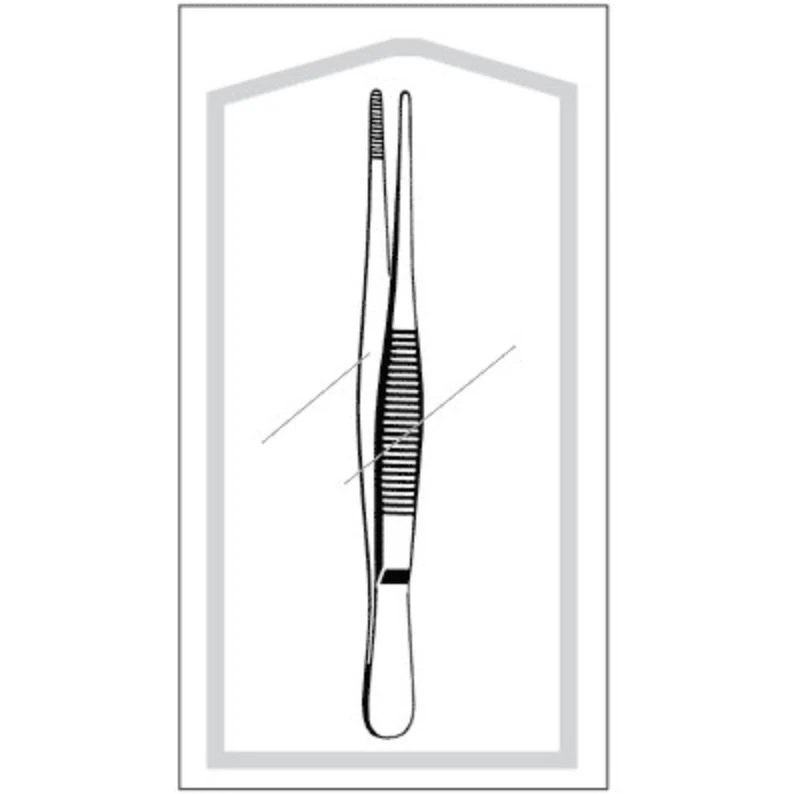 Sklar Econo Dressing Forceps, Straight, 8", Stainless Steel, Sterile, 25/Box