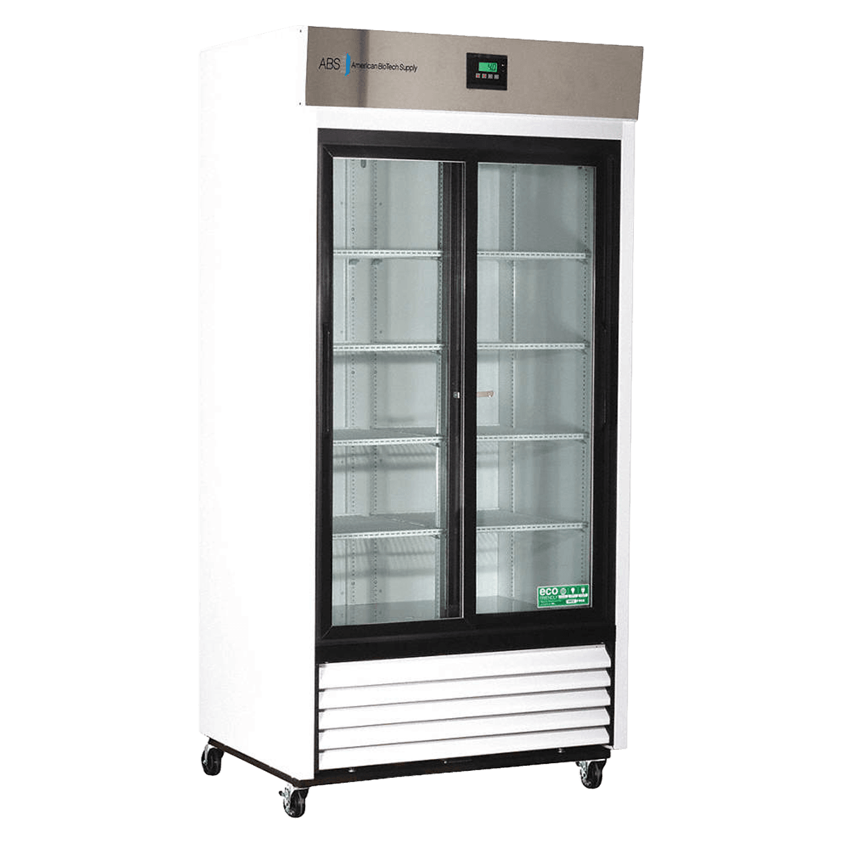 American Biotech Supply Lab Refrigerator, Glass Door, 33 Cu Ft, 2 Sliding Doors, 1-10°C, Cycle Defrost, 01KT0J0A8AV6JSPK8M5ZJ1NQDC
