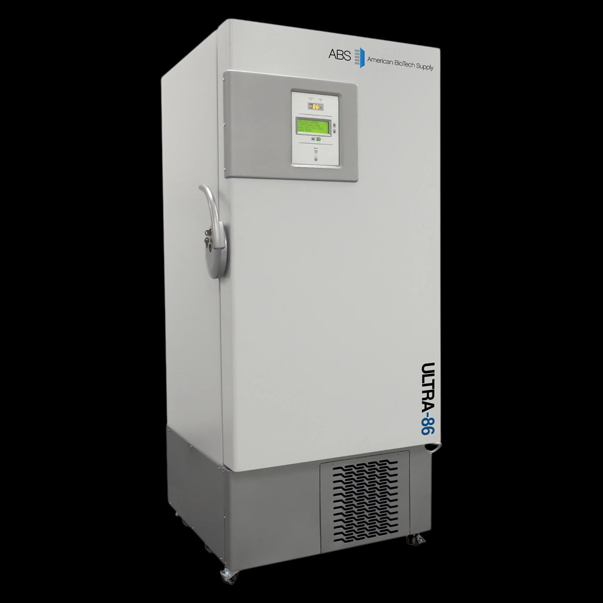 American Biotech Supply Ultra-Low Laboratory Freezer, 17 cu ft, Solid Door, -50 to -86C, 230V, Manual Defrost