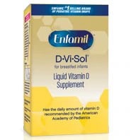Enfamil D-Vi-Sol Infant Vitamin D Supplement Liquid Drops, 400 IU, 50 mL, Gluten Free/Kosher, 12/Case