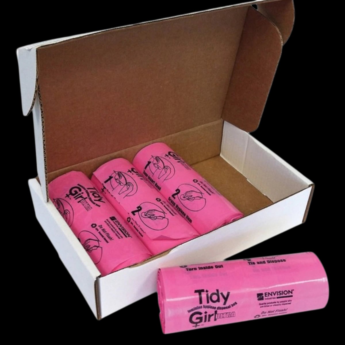 Stout Tidy Girl Disposal Bag, 7-1/2" x 16", 600/Case