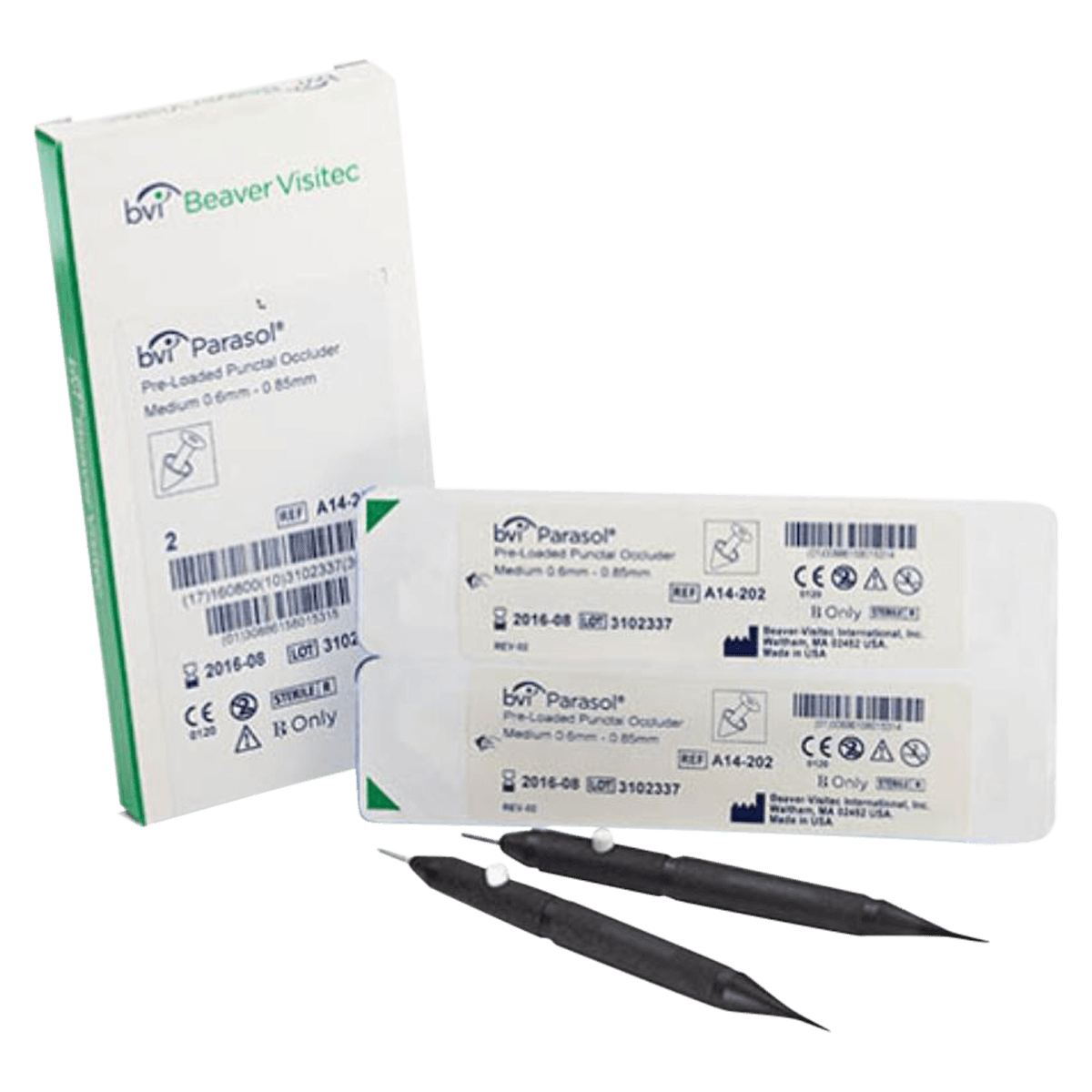 Beaver-Visitec Pre-Loaded Punctal Occluder, 1 Pair