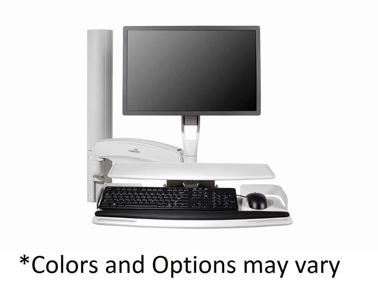 Midmark Care Exchange Standard Duty Wall Mounted Computer Workstation