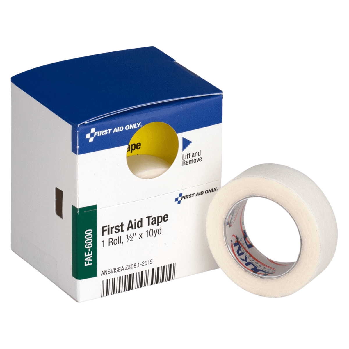 SmartCompliance™ First Aid Tape, Cloth, 1/2" x 10 yd, White, 1 Roll