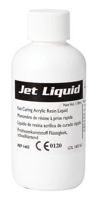 Lang Dental Jet Tooth Shade Acrylic Resin Liquid, Self-Cure, 118 mL (4 oz) Bottle