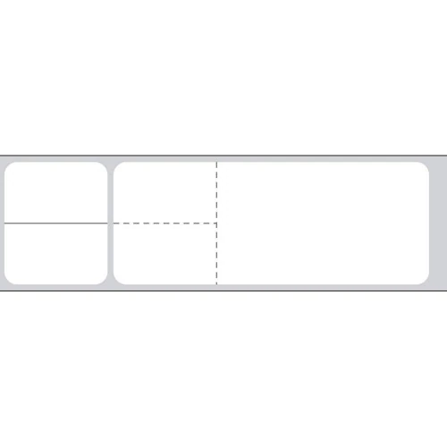 Precision Dynamics Label Roll, 4-1/8" x 1-3/16", 1" Core, 6 Rolls/Box