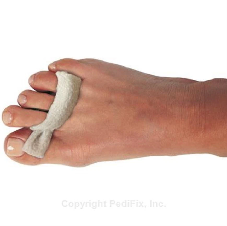 Pedifix ToeSnug Wrap Hammer Toe, Sherpa Fleece/Polyfoam, Size Medium