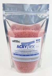 AcryFlex Semi-Flexible Denture Resin, Dark Pink #8A, 1 kg (2.2 lb) Bag