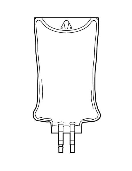 Baxter Intravia Empty IV Bag, 250 mL, 6/Package