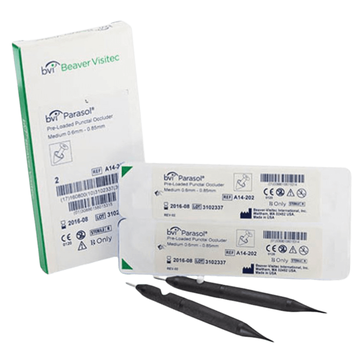 Beaver-Visitec Pre-Loaded Punctal Occluder, 2/Box