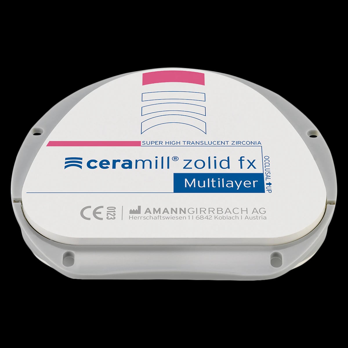 Ceramill ZOLID FX ML B2/B3 Zirconia Disc, 71x16mm, Each