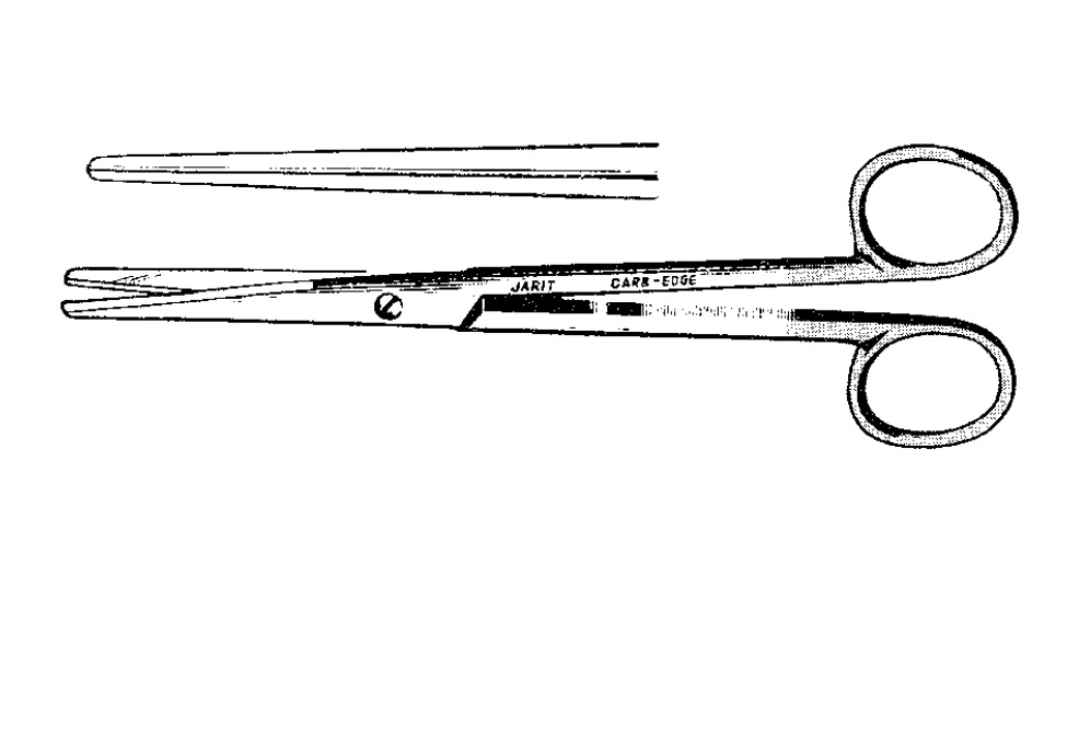 Jarit Mayo Scissors, Straight, 5-1/2" (14 cm), Stainless Steel