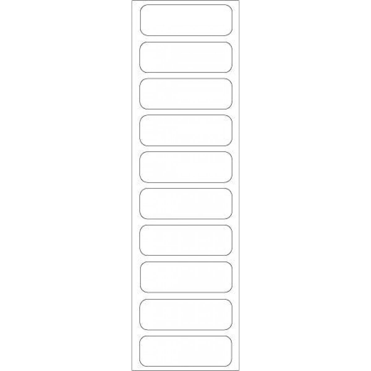 Precision Dynamics Sterile Labels, White, 1.5" x 0.5", 100/Package