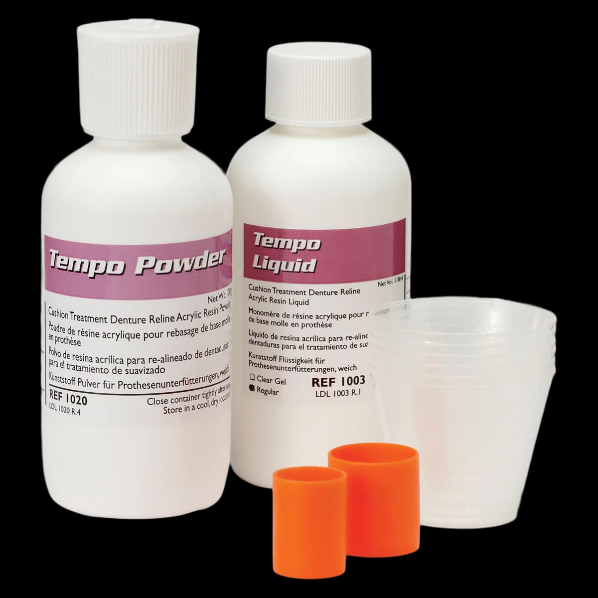 Tempo Reline Professional Package, P/L Clear, 1/Pk (100 g Powder + 118 ml Liquid)