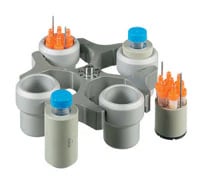 Hettich Adapter for 4-10 mL Tubes, 7 per Box, 16x75/100 mm