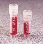 Nalgene Cryogenic Vial, Polypropylene, 2mL, Screw Cap, Conical Bottom, Self-Standing, Sterile, Clear, Graduated, 1000/Case