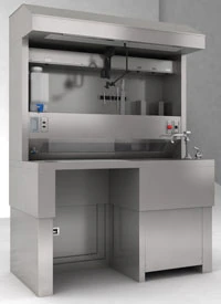 Tissue-Tek Accu-Edge Grossing Station, 30x48x84-96" Stainless Steel, Hands-Free Controls