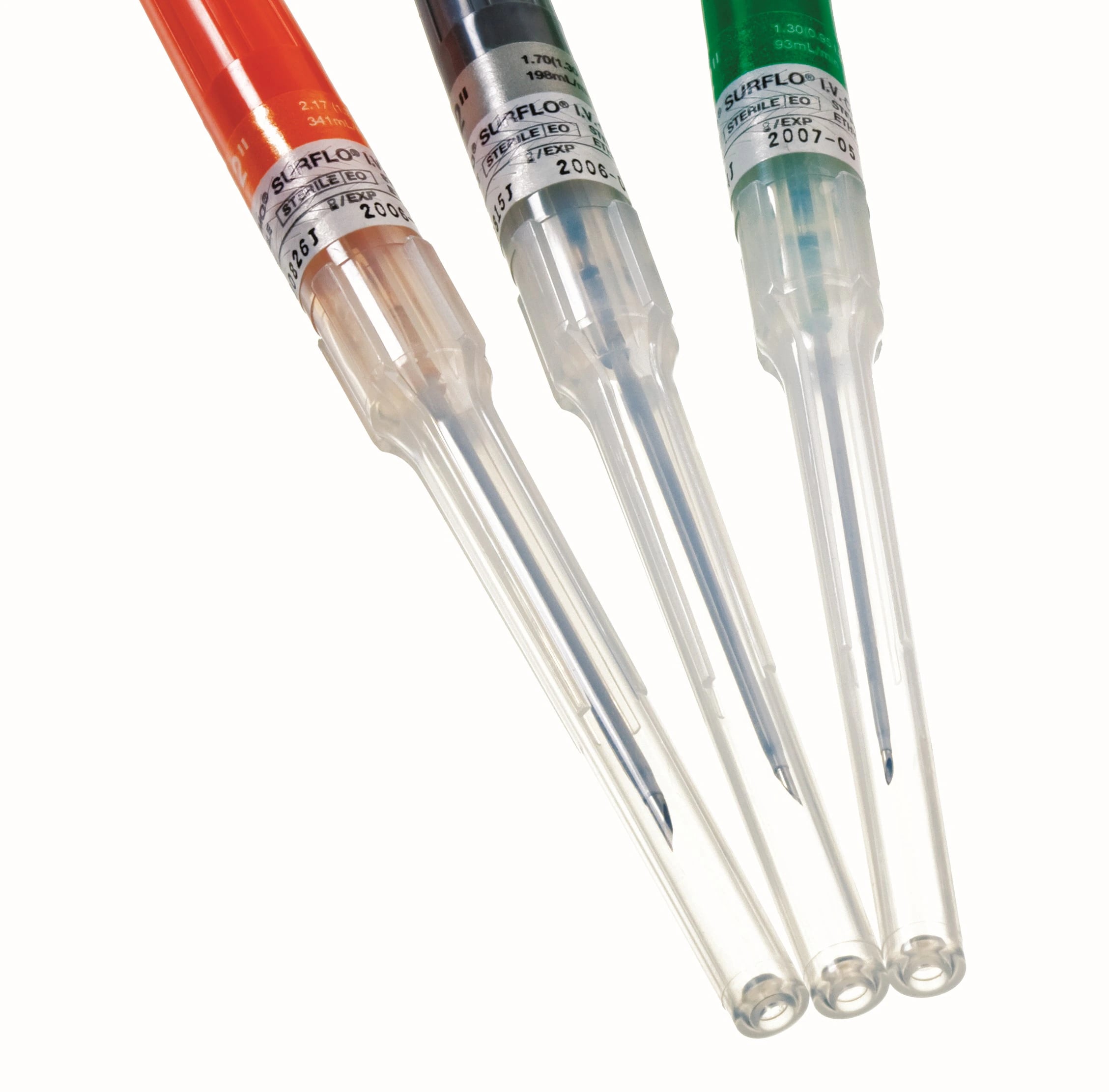Terumo Surflo IV Catheter, 18 Gauge, 2" Double-Bevel, Green, Sterile, Latex-Free, 50/Box