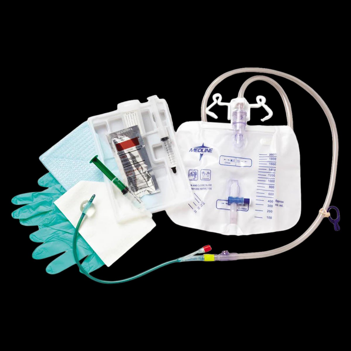 Medline Silvertouch Foley Catheter Tray, 10 mL Balloon, Sterile