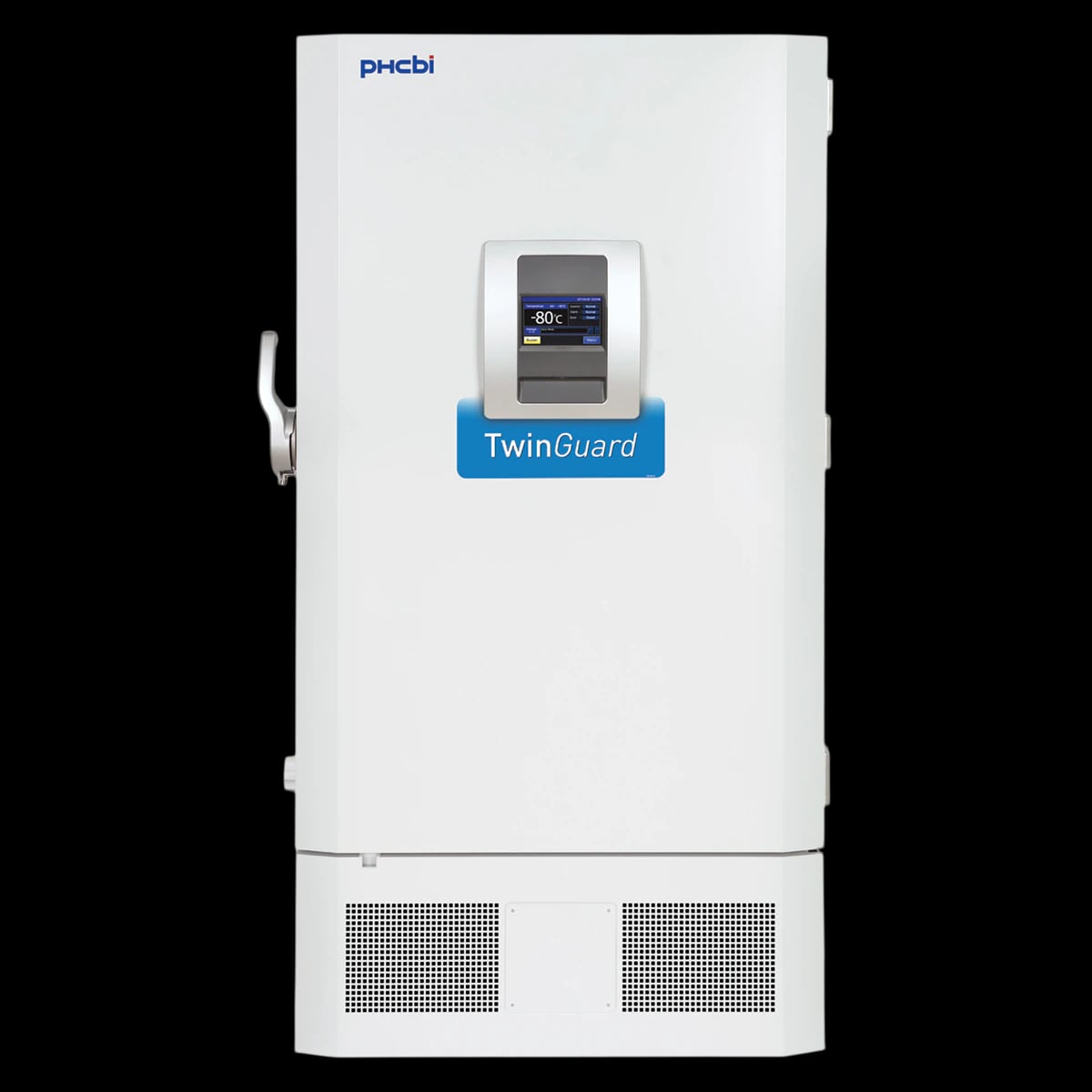 PHCbi TwinGuard ULT Upright Freezer, 25.7 Cu Ft, Solid Door, -50 to -86C, Manual Defrost