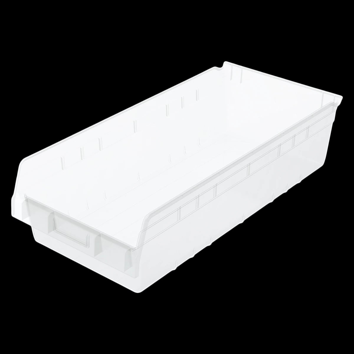 Akro-Mils Clear Storage Bin, 6"