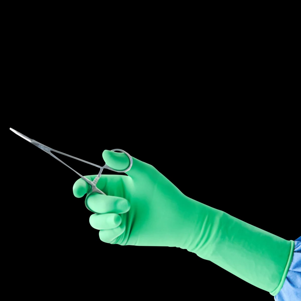 Gammex Non-Latex PI Micro Polyisoprene Surgical Gloves, Size 8-1/2, Sterile, Powder-Free, Green, 50 Pairs/Box